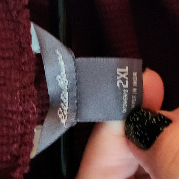 Eddie Bauer Plus Size Ribbed Cowl  Neck Tunic Sweater - Picture 2 of 5